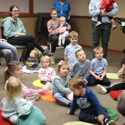 A full house enjoys preschool pals storytime