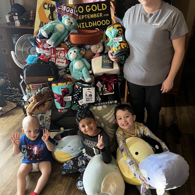 Ezra and family with their wagon