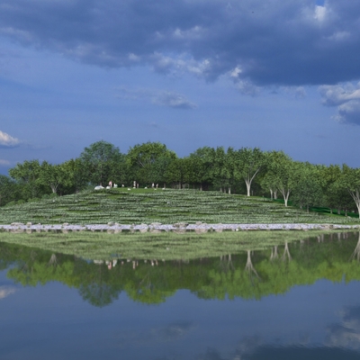 Lakewood Park new hillside concept drawing