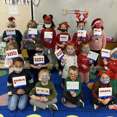 Kindergarteners Learning Math Skills
