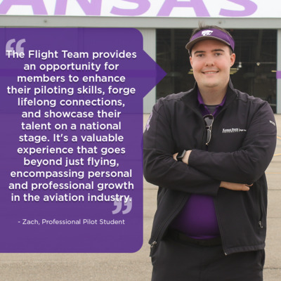 A donation to K-State Salina on Match Madness will help students like Zach gain an experience that will help in their careers.