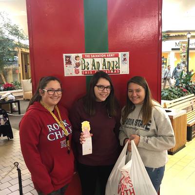 Youth group shopping for the Angel Tree.