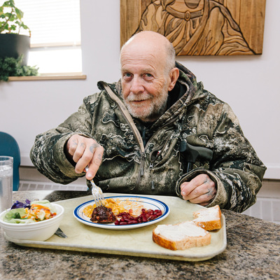 In 2023, our Food Program provided more than 64,000 meals to our homeless neighbors.