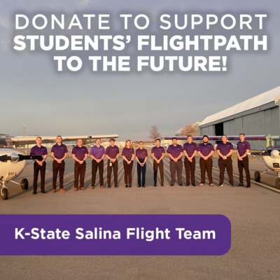 Your donation with help K-State Salina's Flight Team attend regional and national competitions.