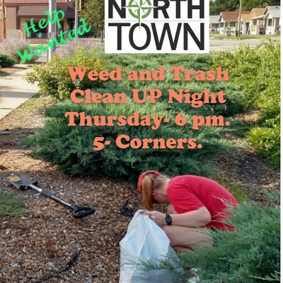 North Salina volunteers clean up 5 Corners!