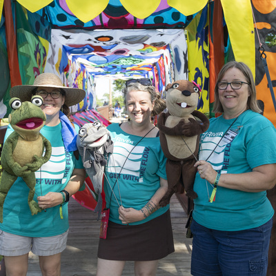 Puppets at the Smoky Hill River Festival