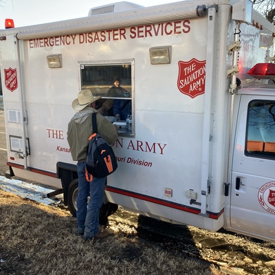 Serving hot meals in February 2024